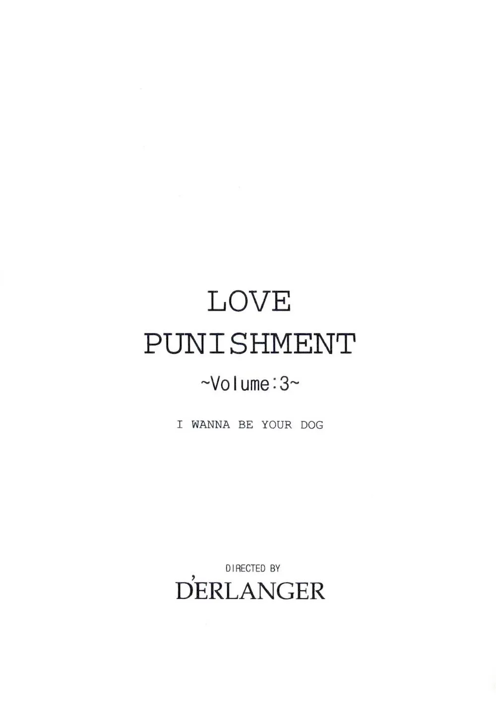 Original,LOVE PUNISHMENT Volume:3 [Japanese][第3页]