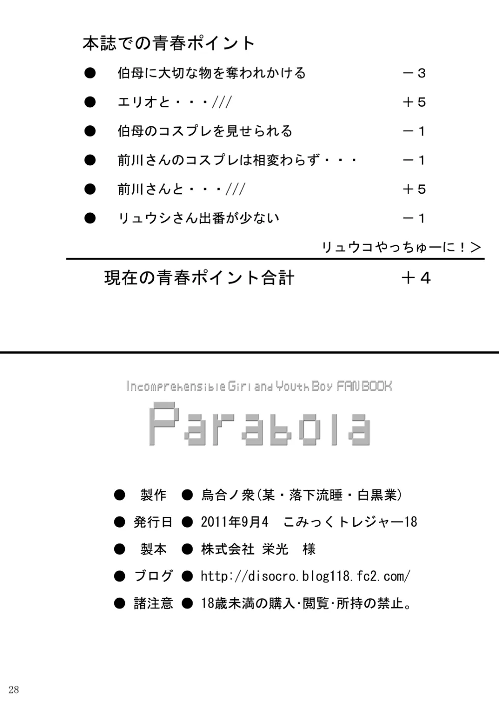 Denpa Onna To Seishun Otoko,Parabola [Japanese][第28页]