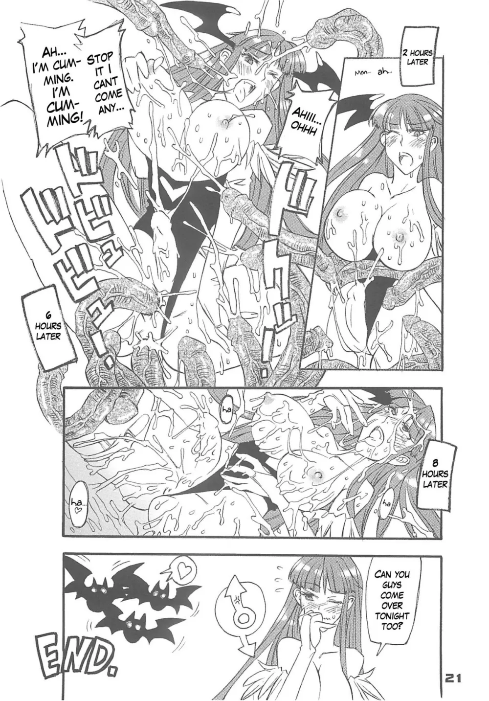 DarkstalkersStreet Fighter,Sailor Fuku To Kikai Jin Koumori Oppai [English][第21页]