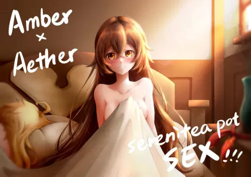 Amber x Aether ~ serenitea pot sex!!!