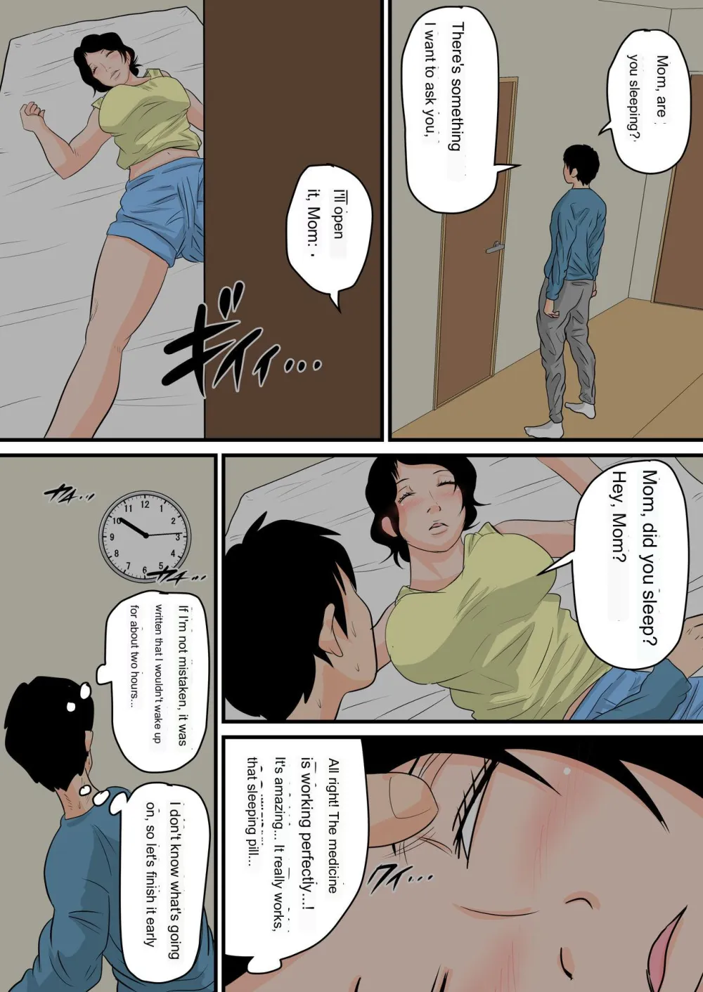 Cartoon Porn Mom Sleeping Pills - As Much As I Want To Do With Sleeping Mother - InglÃ©s Hentai Manga (PÃ¡gina  18)