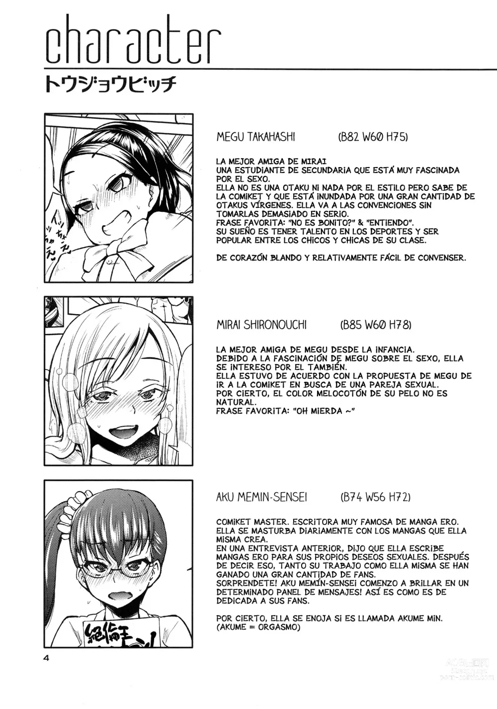 Page 3 of doujinshi Ota de Monai Joshi ga Comiket San-nichime ni Asobi ni Yattekita