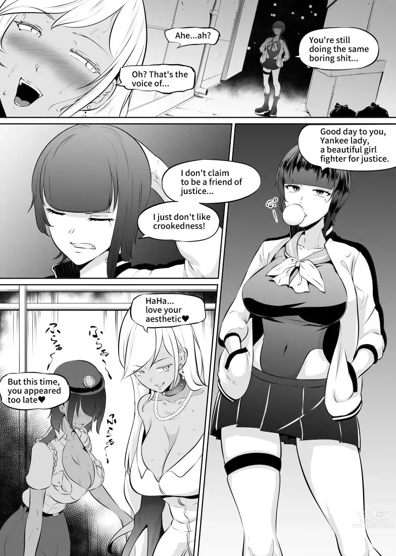 Page 10 of doujinshi Akunin Semen Reijou VS Yankee Lady
