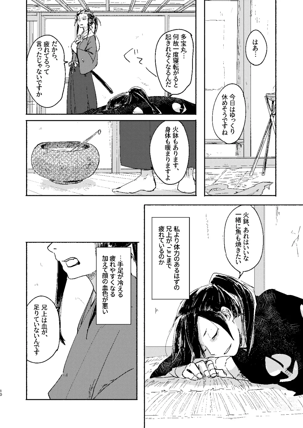 Page 10 of doujinshi Ute na no Katawara ni