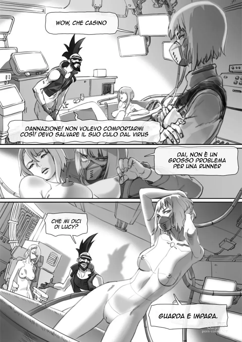 Page 12 of doujinshi runner’s game 1-3 [Arthurkin] (Cyberpunk: Edgerunners) Italian