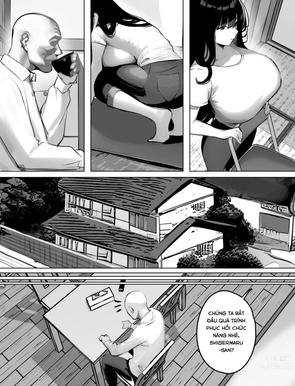 Page 16 of doujinshi Bakunyuu Home Helper no Ecchi na Houmon Kaigo