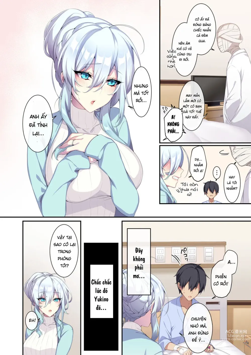 Page 15 of doujinshi Hitozukiai ga Nigate na Miboujin no Yukionna-san to Noroi no Yubiwa 2