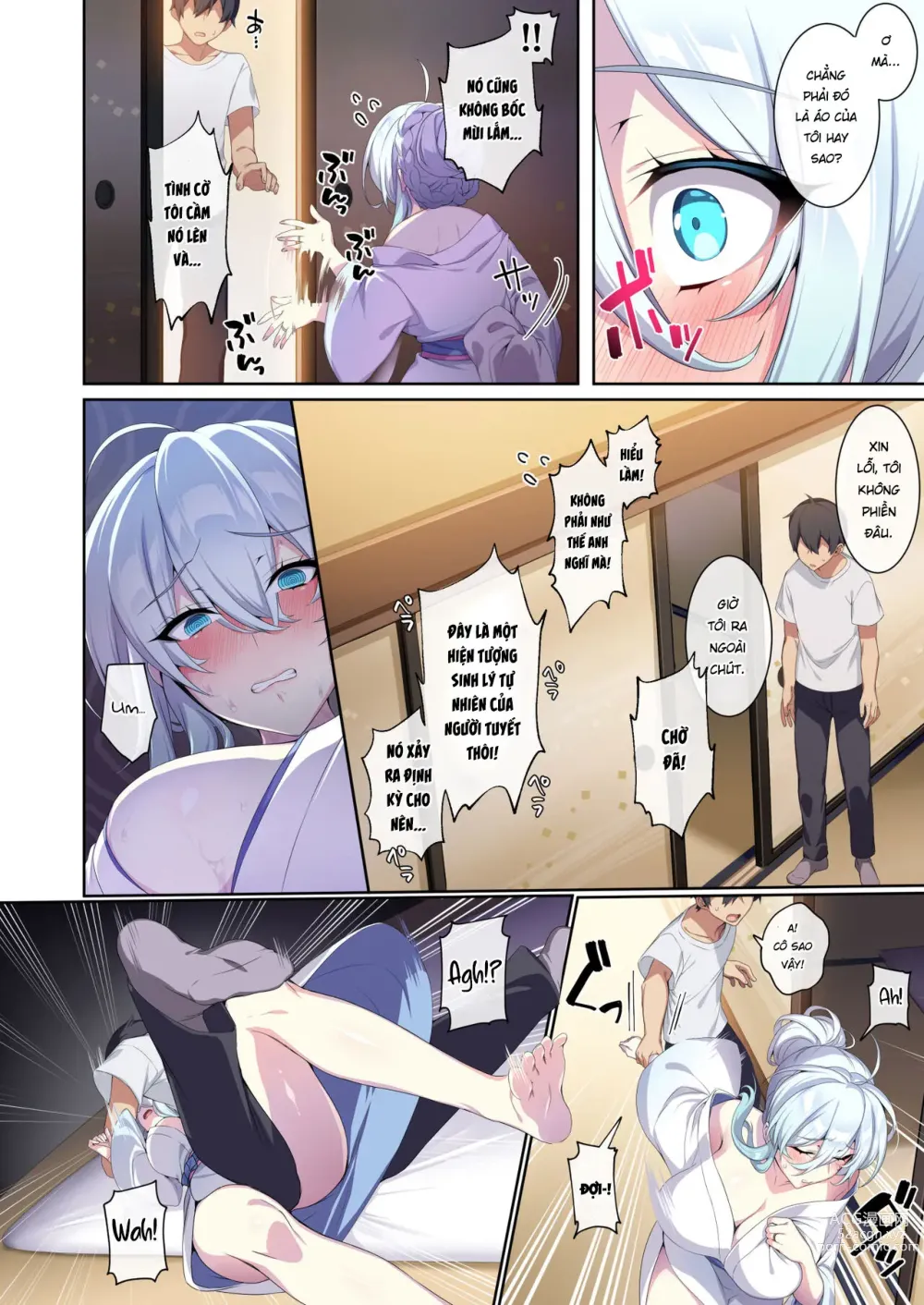 Page 79 of doujinshi Hitozukiai ga Nigate na Miboujin no Yukionna-san to Noroi no Yubiwa 2