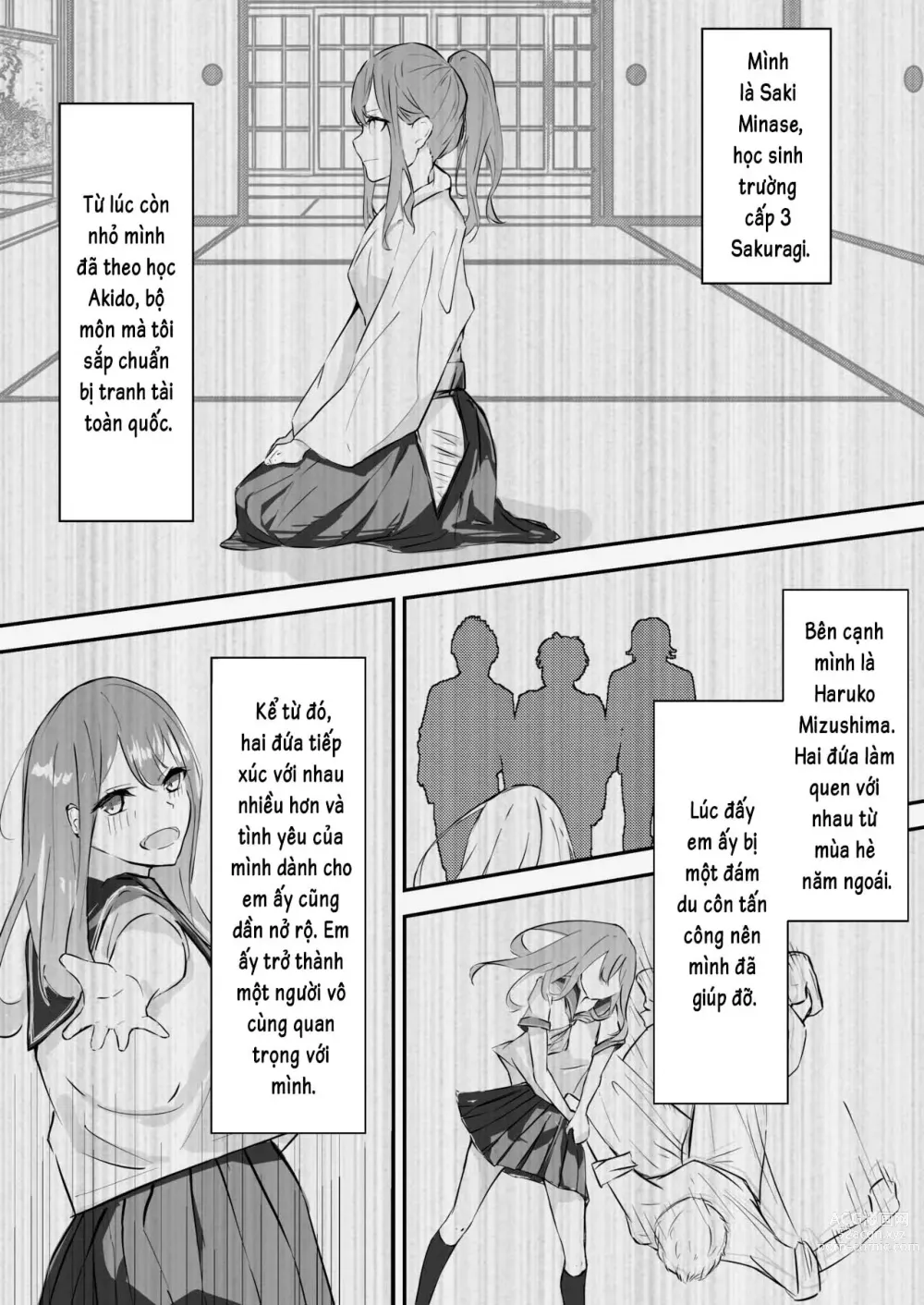 Page 8 of doujinshi JK Kuppuku Kousoku 1 + 2 ~Aikidou Shoujo ga Maketa Hi~