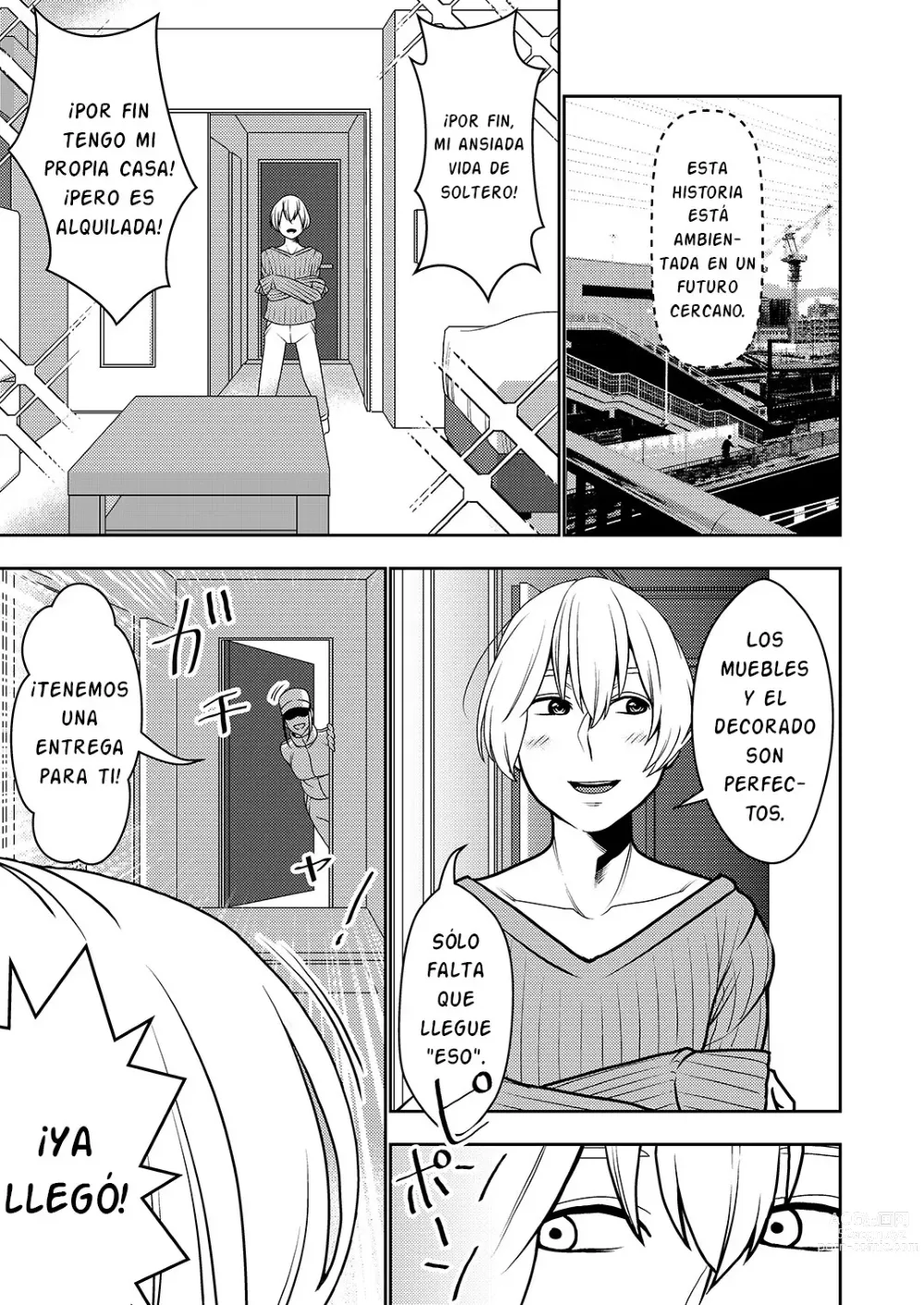 Page 2 of doujinshi Furyouhin Sexaroid ga Ero Sugiru node Henpin o Kangaeteiru!