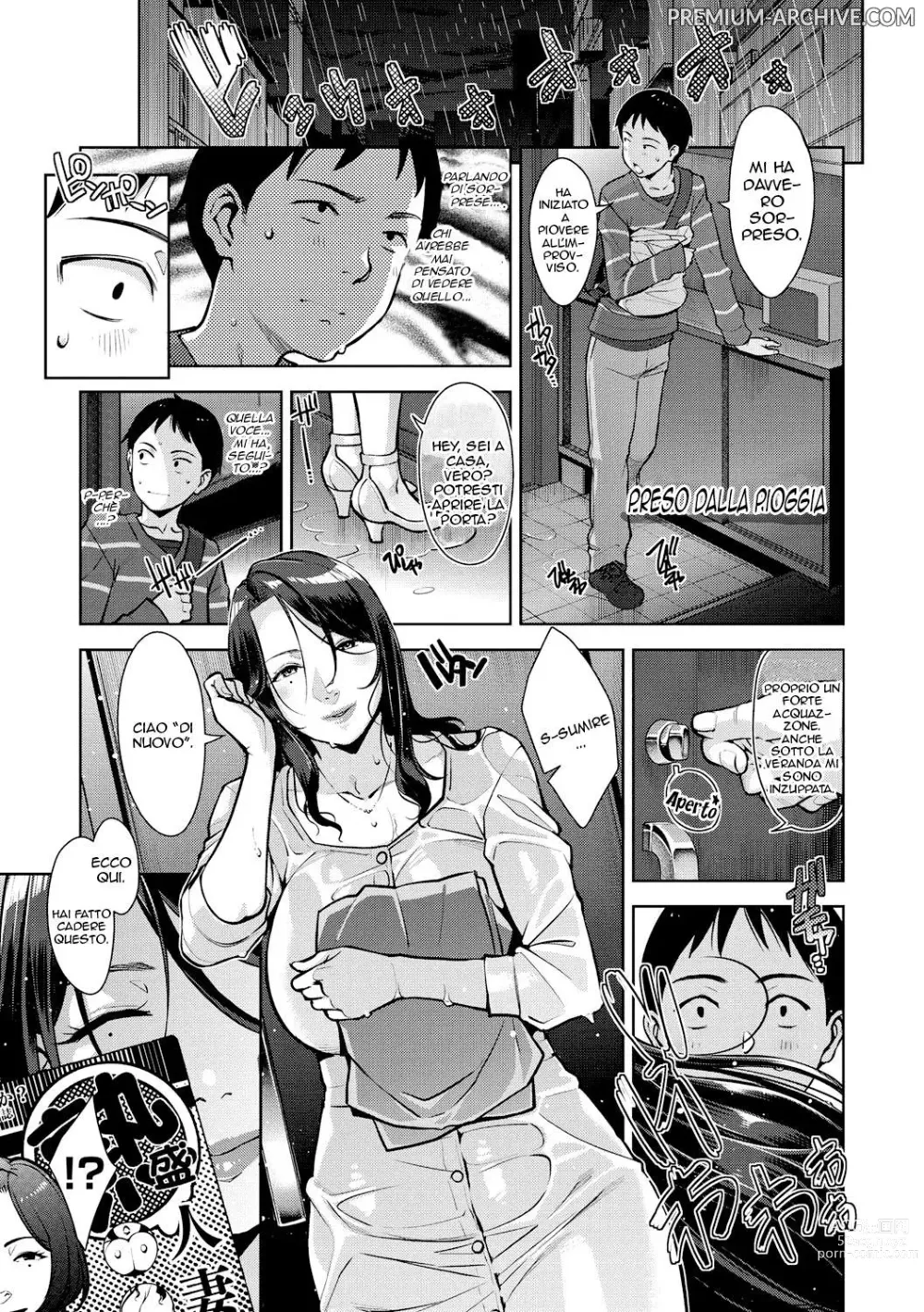 Page 1 of manga Preso dalla Pioggia