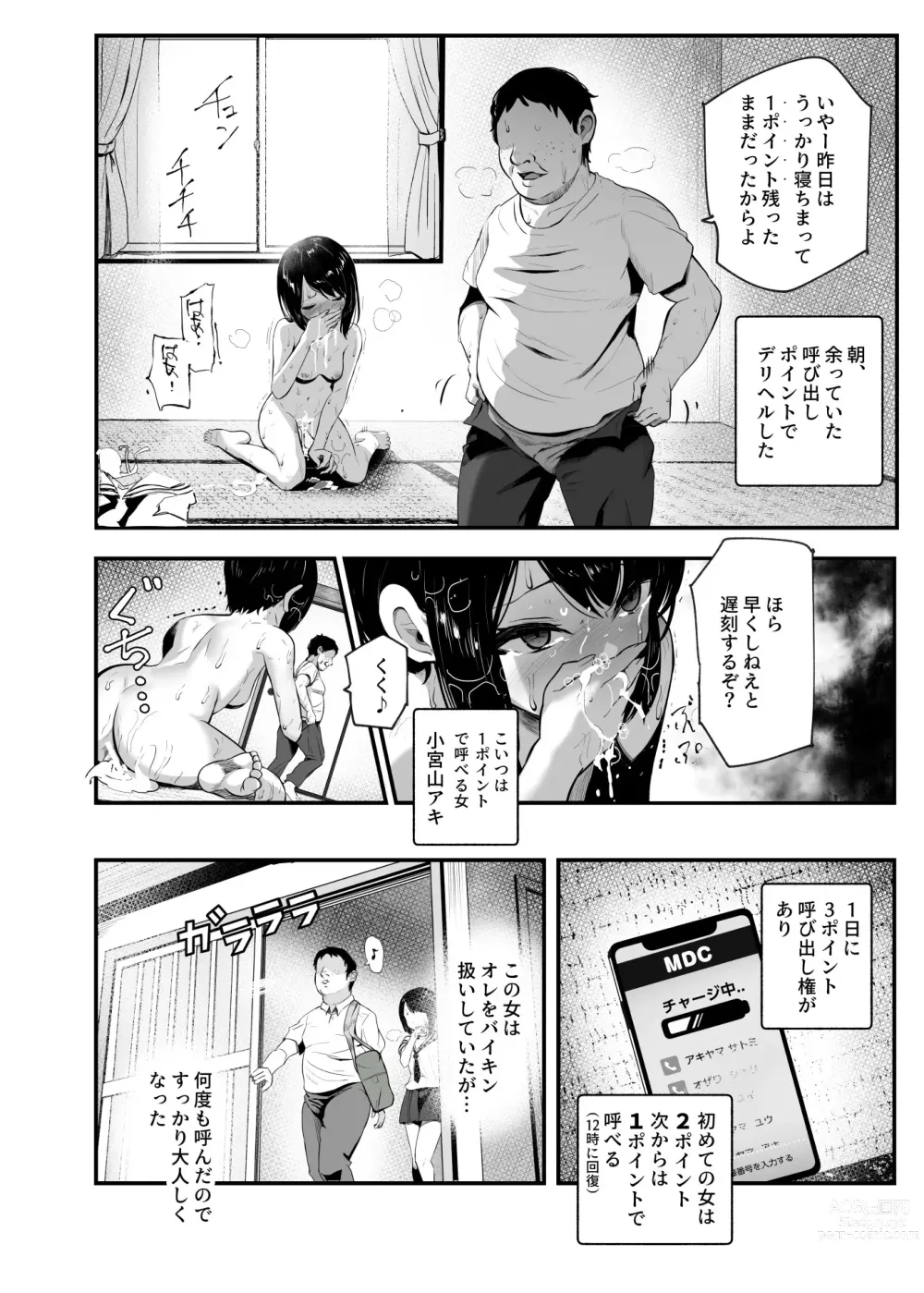 Page 6 of doujinshi Moshimo DeliHeal EX 2 Ore o Baka ni Shita Onna o Cheat de DeliHeal Sasete Naite Ayamatte mo Yobitsuzukeru