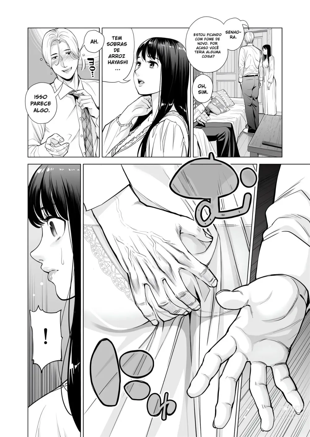 Page 17 of doujinshi Tsukiyo no Midarezake ~Hitozuma wa Yoitsubureta Otto no Soba de Douryou ni Netorareru~