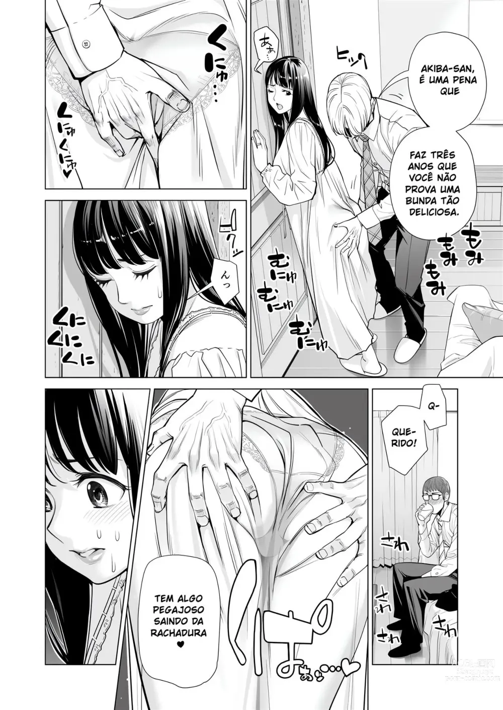 Page 19 of doujinshi Tsukiyo no Midarezake ~Hitozuma wa Yoitsubureta Otto no Soba de Douryou ni Netorareru~