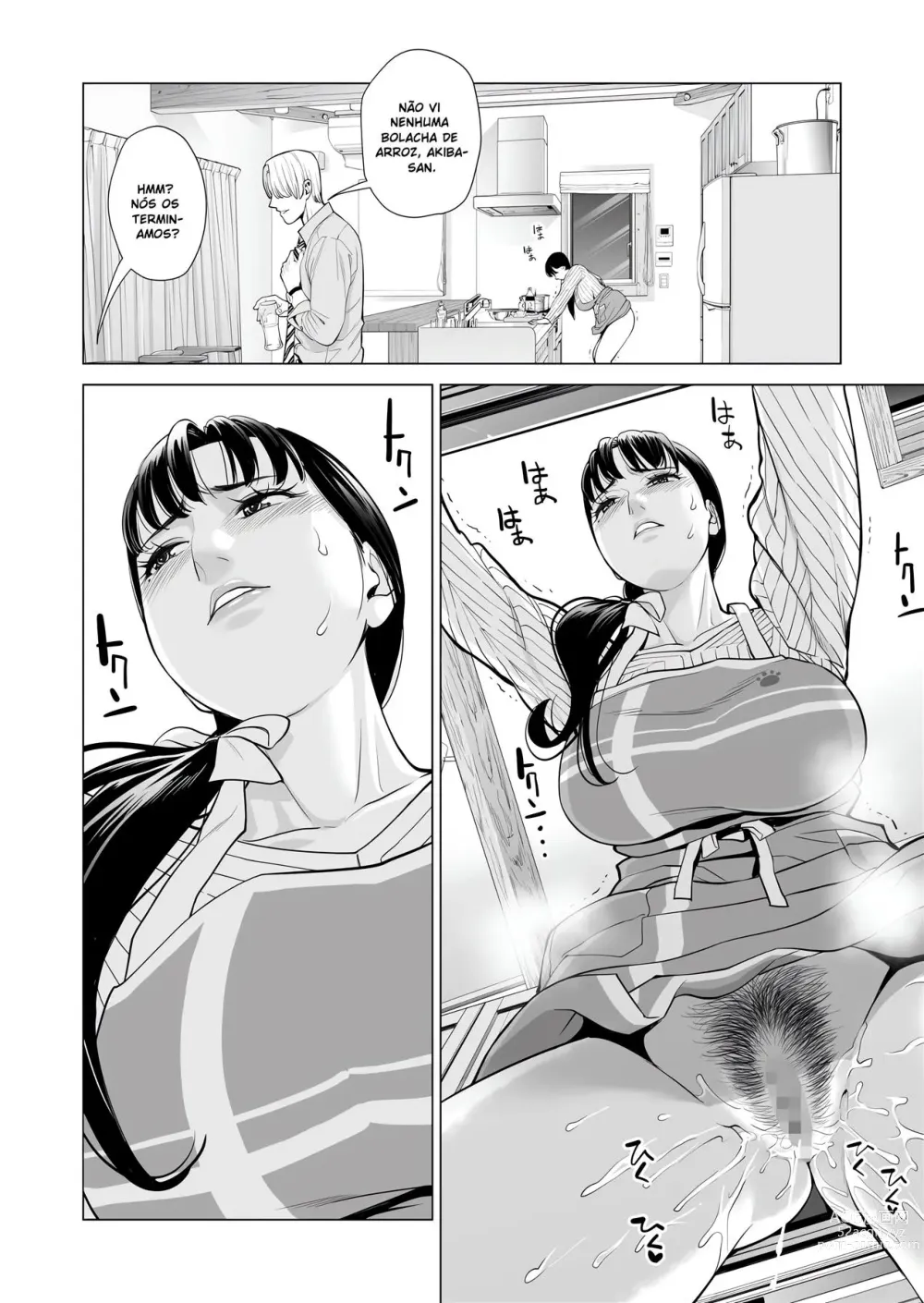 Page 35 of doujinshi Tsukiyo no Midarezake ~Hitozuma wa Yoitsubureta Otto no Soba de Douryou ni Netorareru~