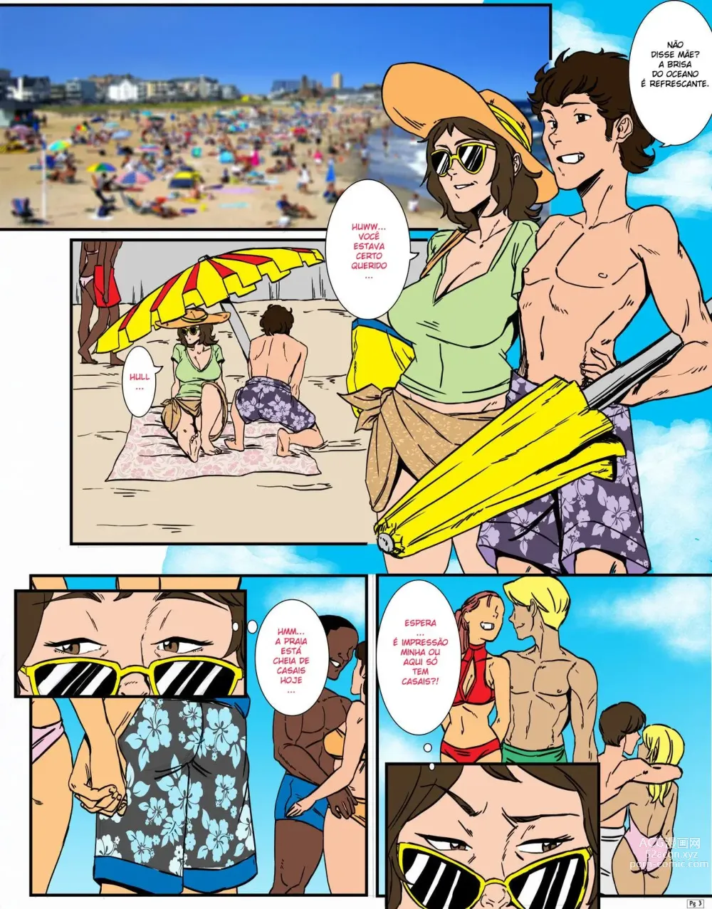 Page 4 of doujinshi Na Paraia com a Mamãe