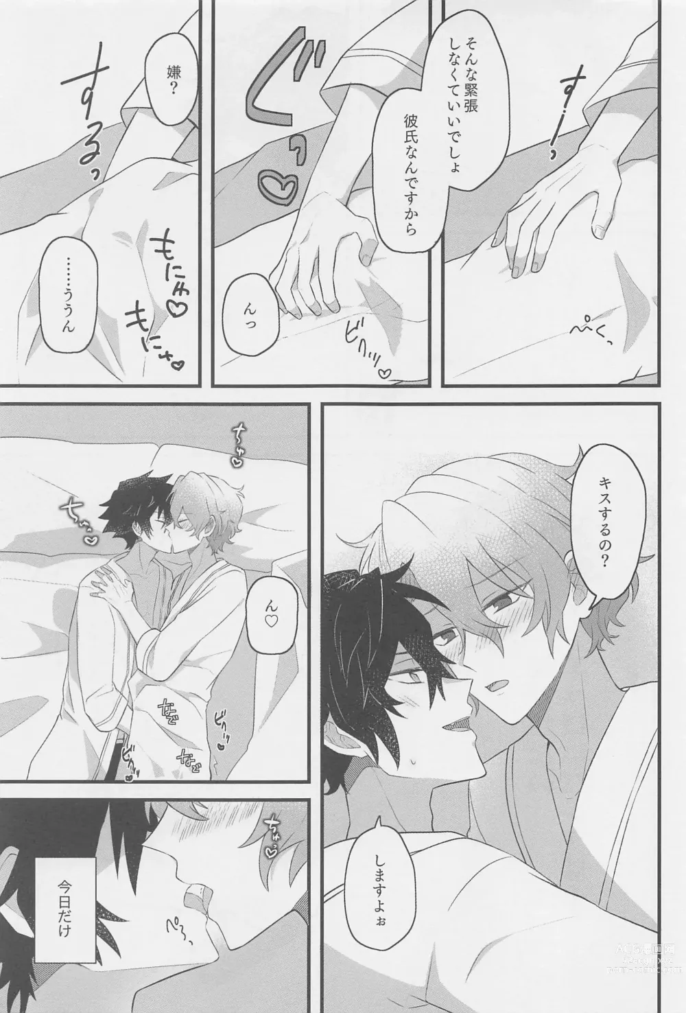 Page 18 of doujinshi 1-nichi Kareshi no Jun-kun to Ecchi na Shitagi de Hotel Love Hame