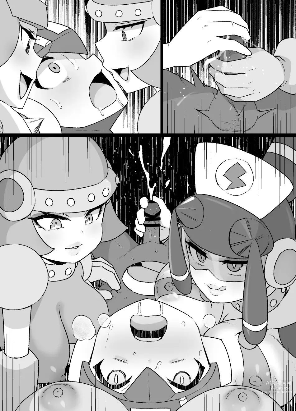 Page 30 of doujinshi Rockman.EXE Akuochi Roll & Sakurai Mayl Manga