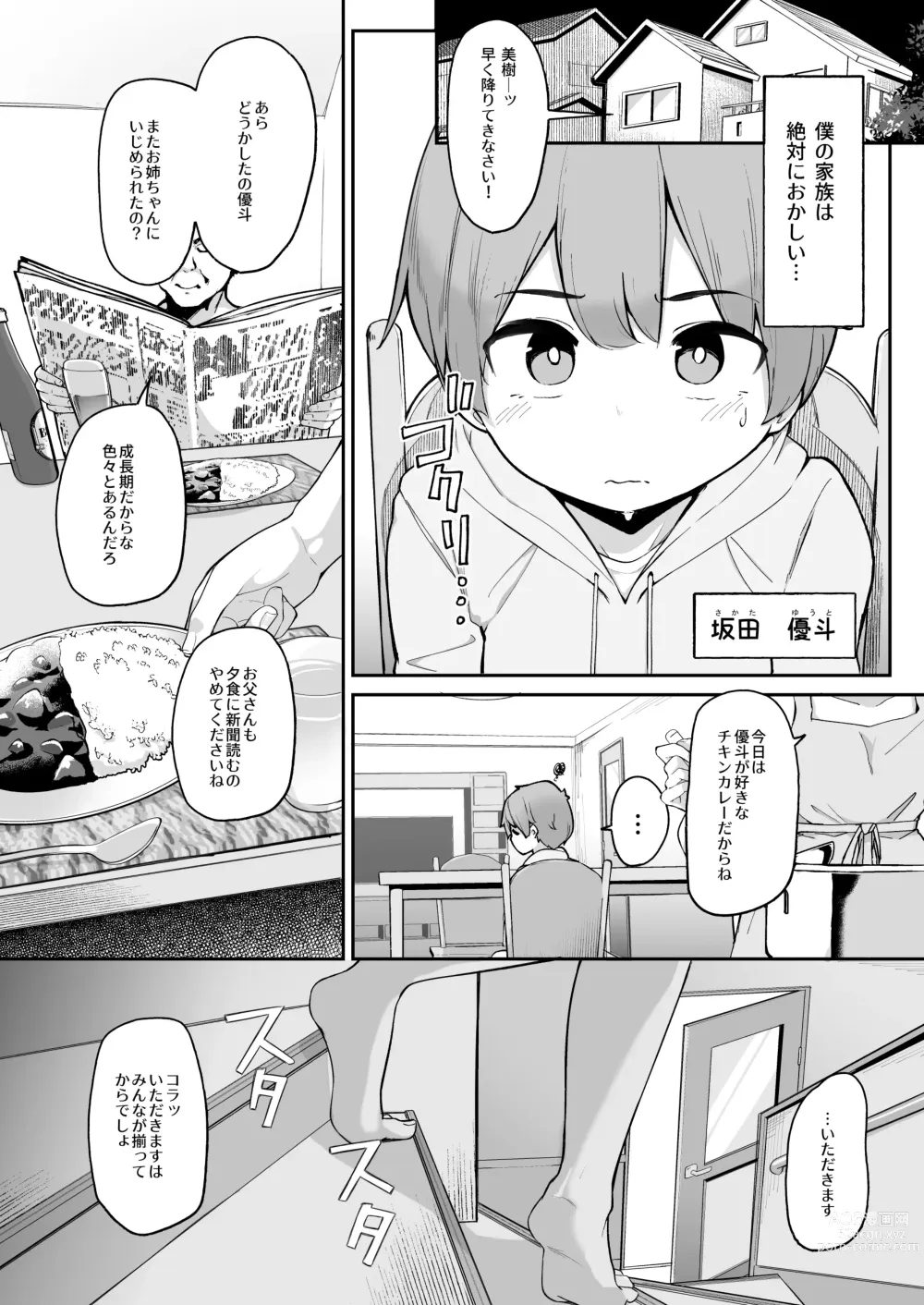 Page 3 of doujinshi Boku to Gasatsu na Onee no Seiyoku Shori Seikatsu