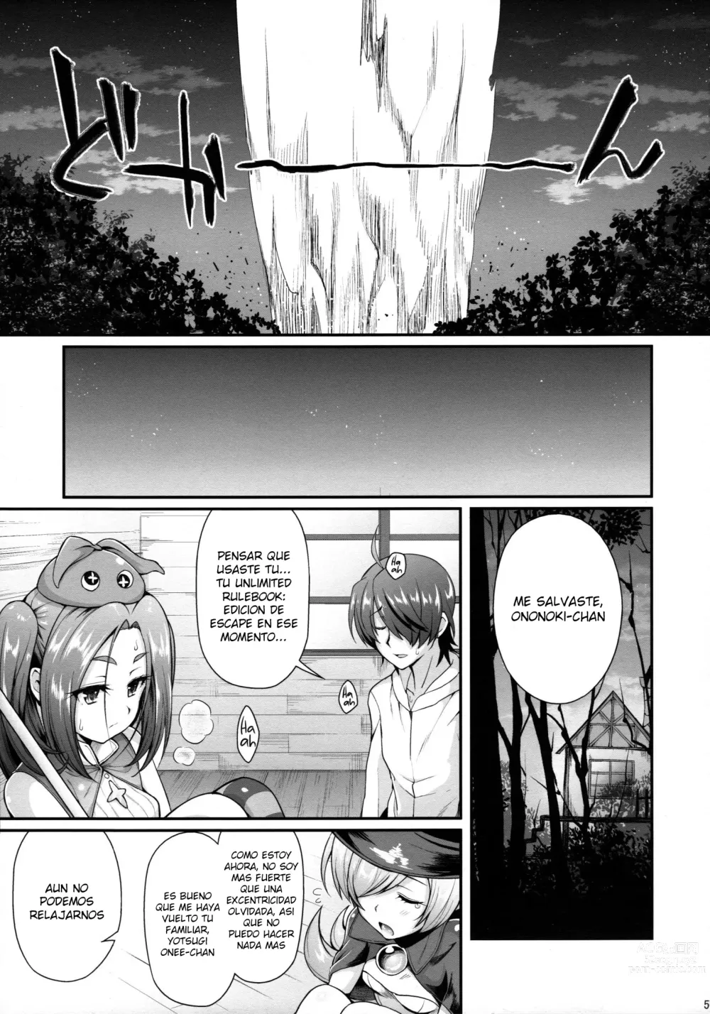 Page 4 of doujinshi Pachimonogatari Part 11 Yotsugi Magika