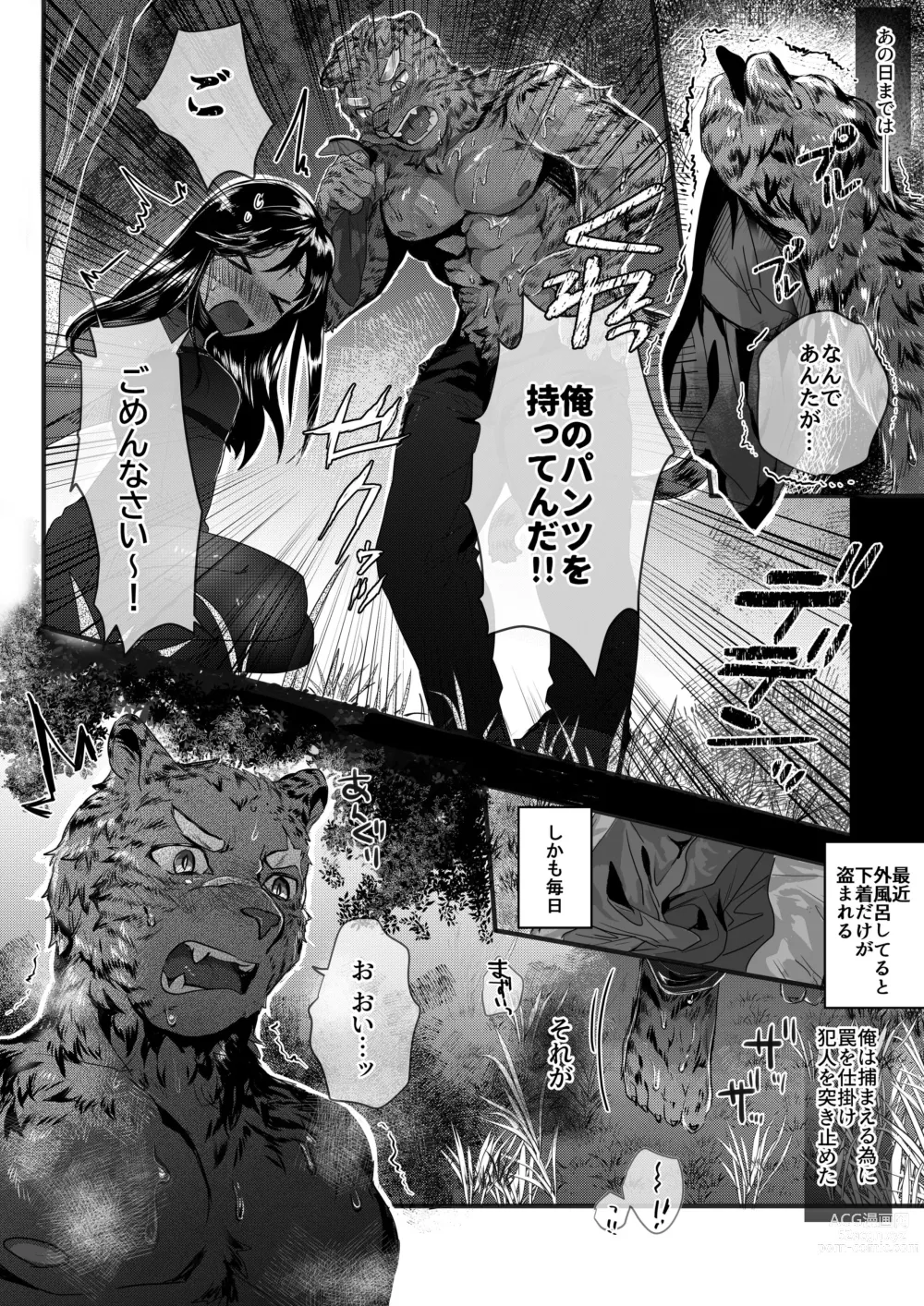Page 2 of doujinshi Tora ga Ningen to Asedaku Sex suru Hanashi