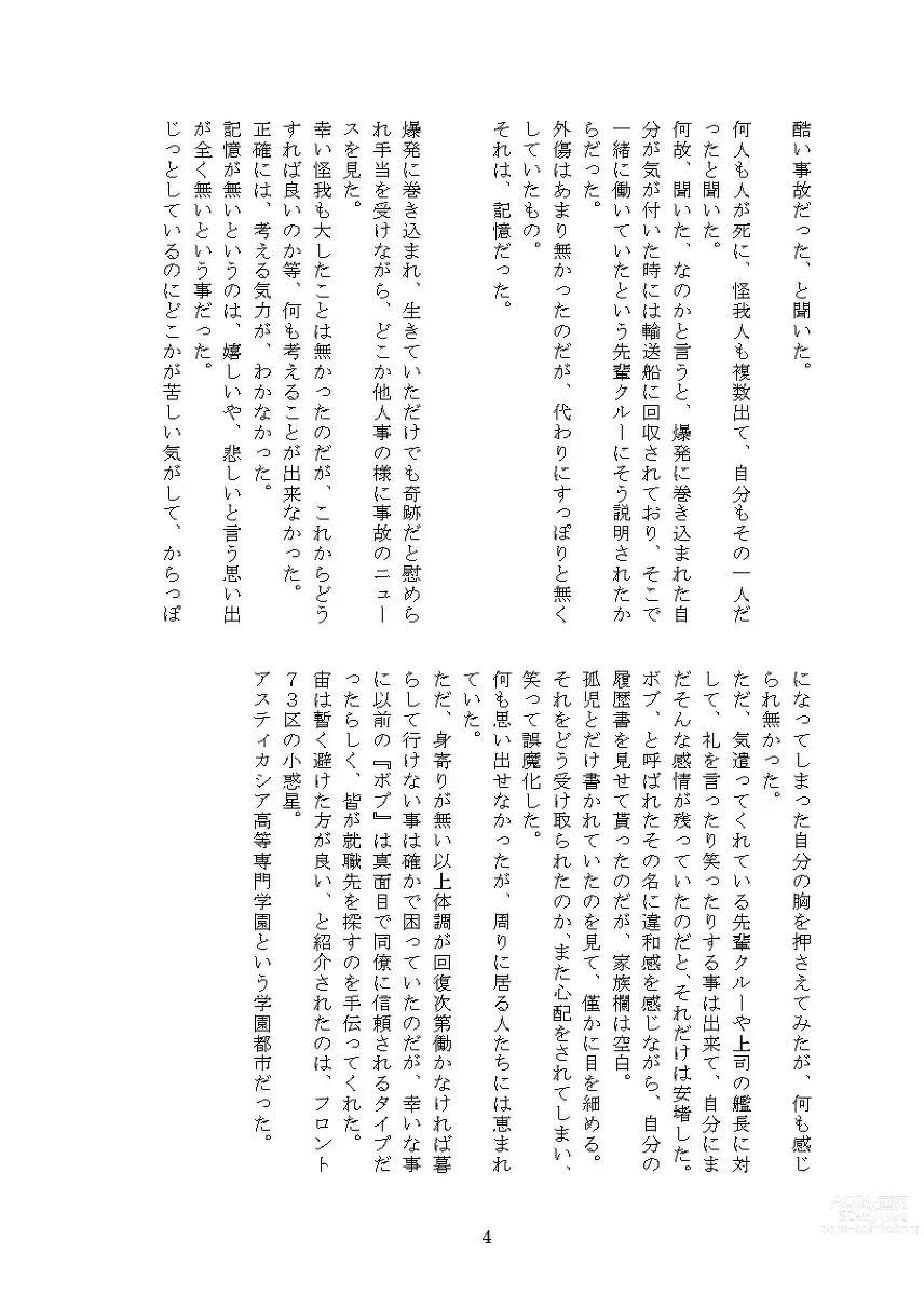 Page 4 of doujinshi 5 Tsuki 3-nichi shinkan [yasashiku naka sete. ] Sanpuru (tsūhan yotei)[Gundam witch from mercury)