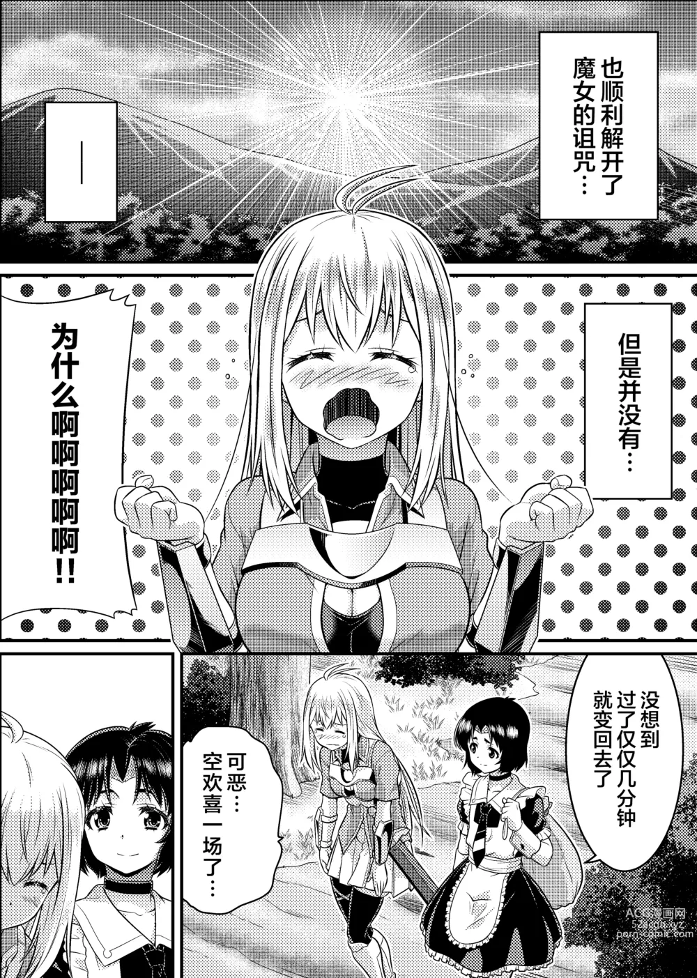 Page 35 of doujinshi TS骑士与女装女仆的大冒险 第1話「解除诅咒的方法」
