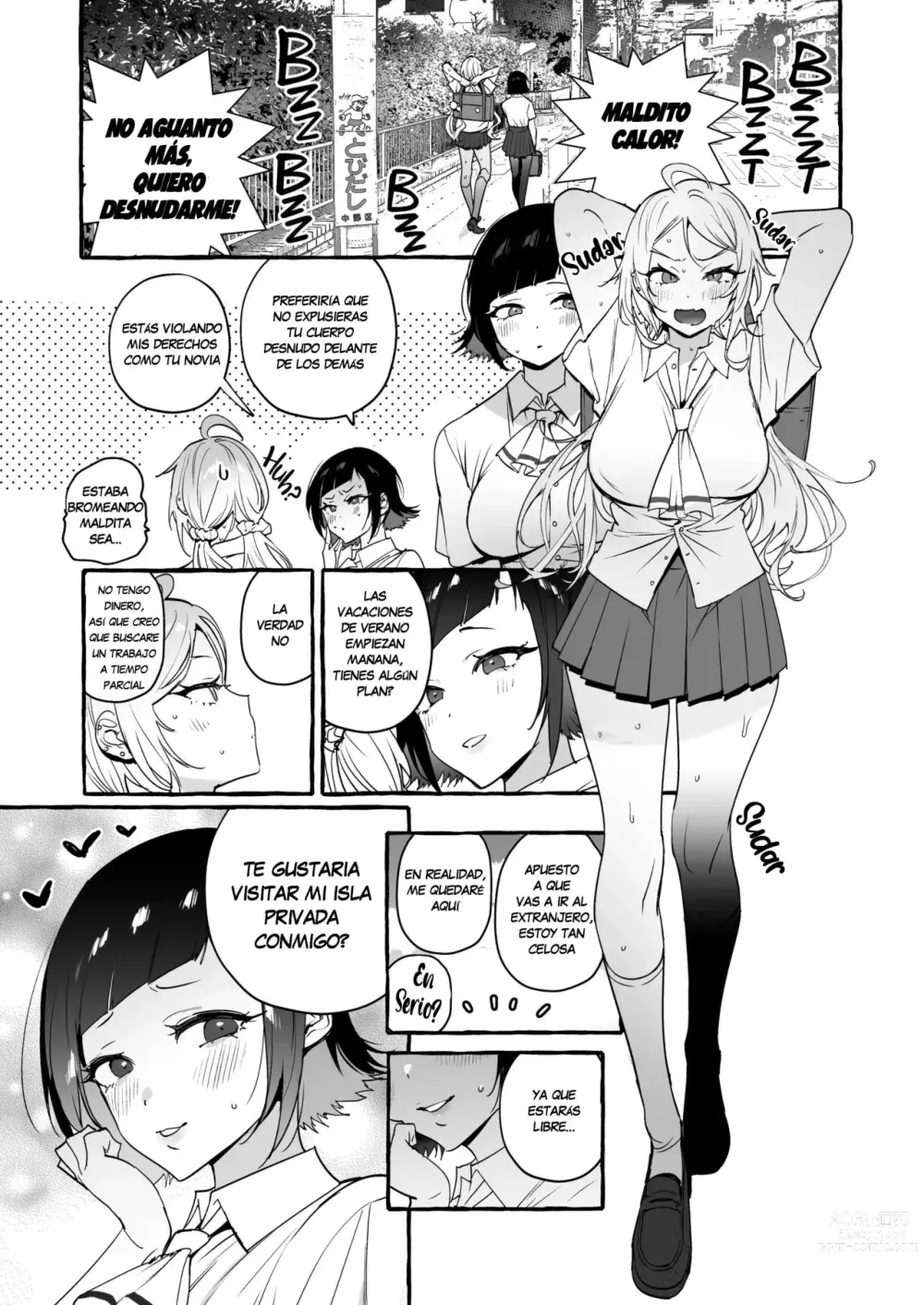 Page 2 of doujinshi Straight Girl Meets Futa: Vacation Arc (decensored)