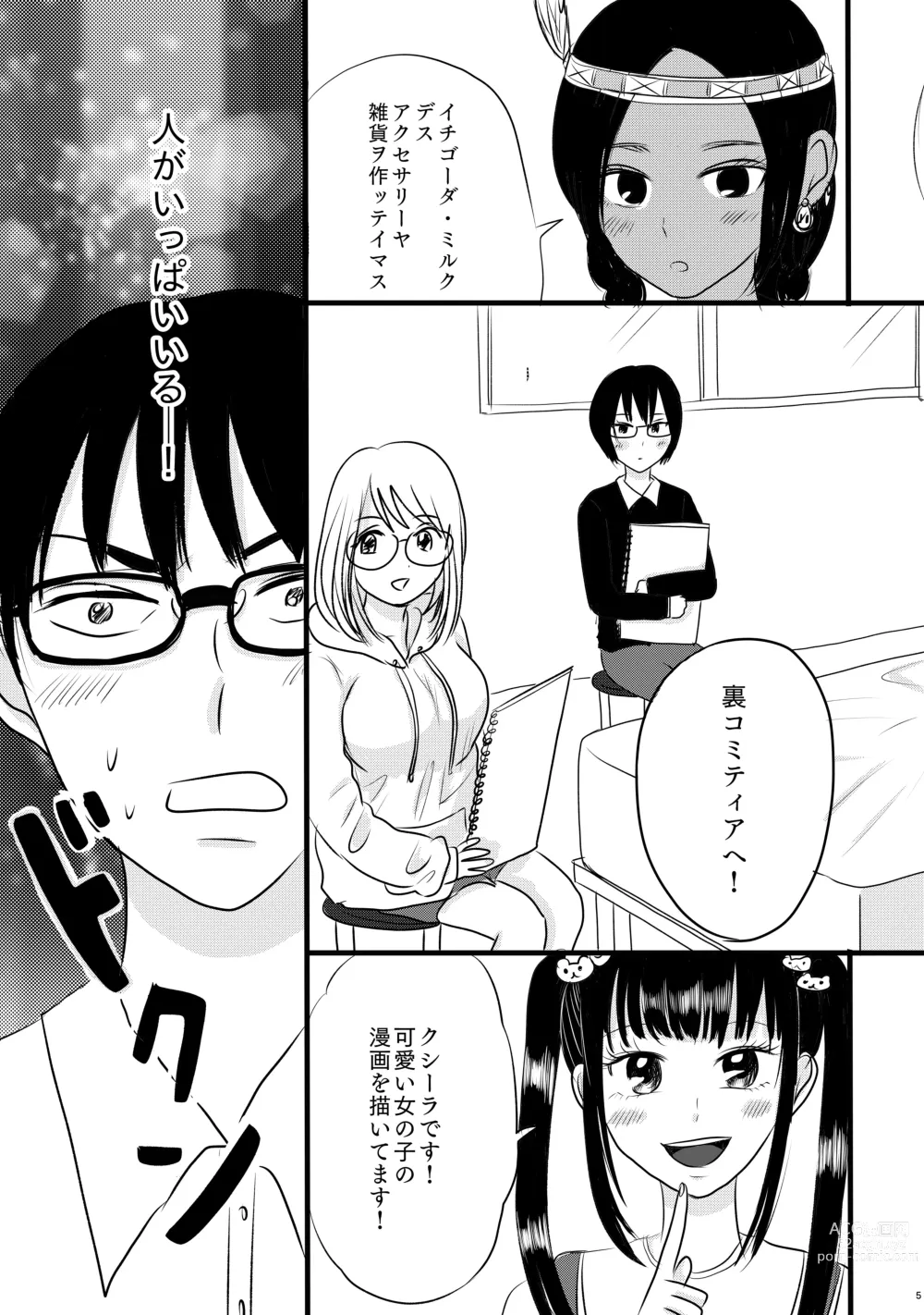 Page 5 of doujinshi Subcul Joshi to Shasei Taikai!