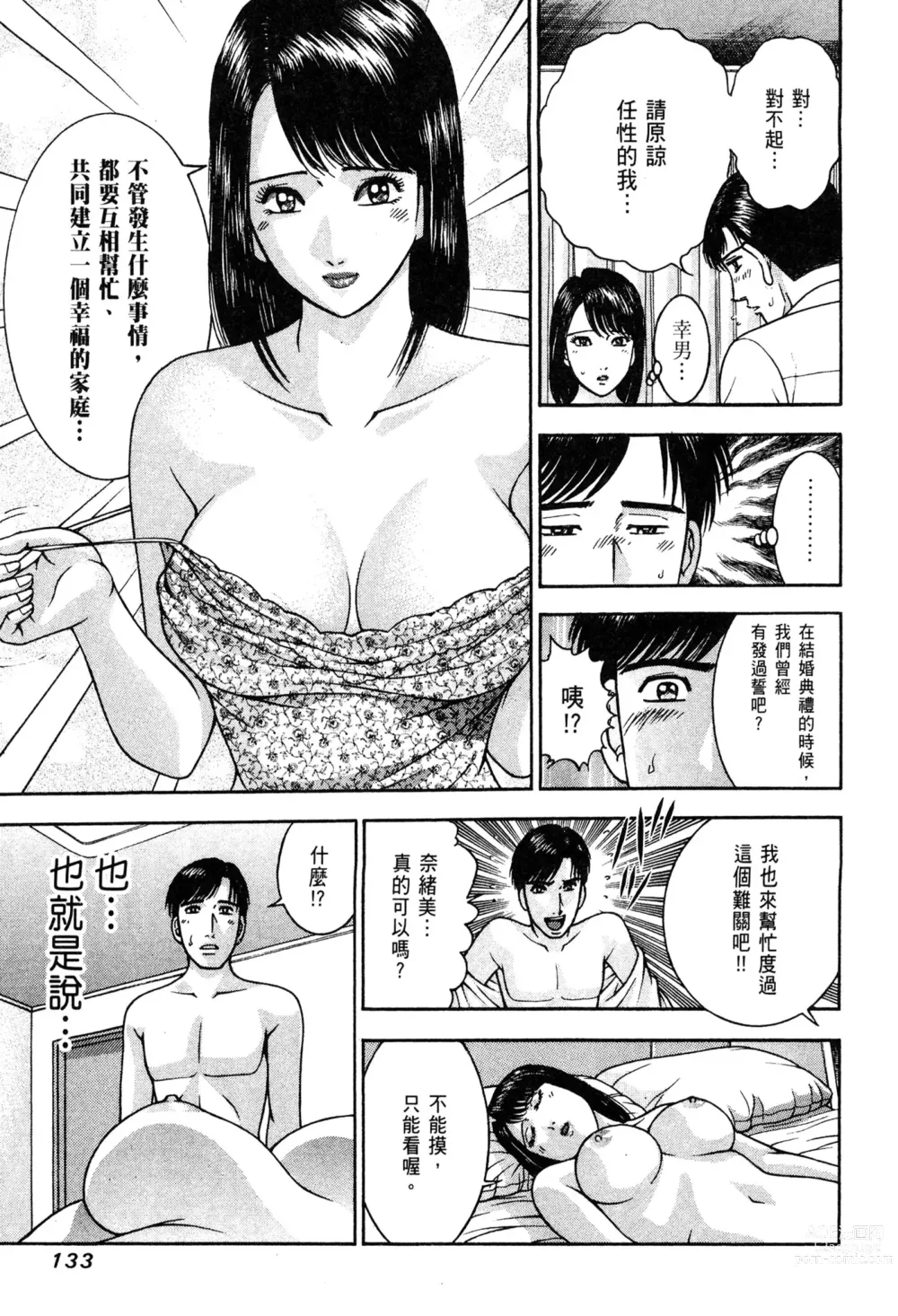 Page 135 of manga 現代美人妻圖鑑