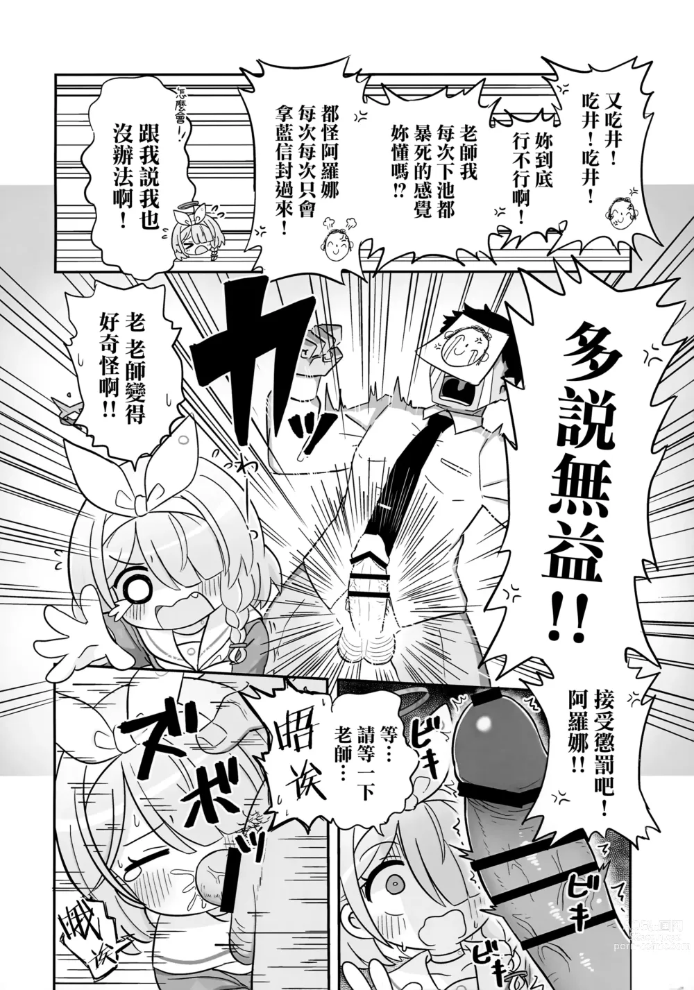 Page 4 of doujinshi Aofuutou shika Motte kite kurenai Arona-chan o Oshioki suru Hon