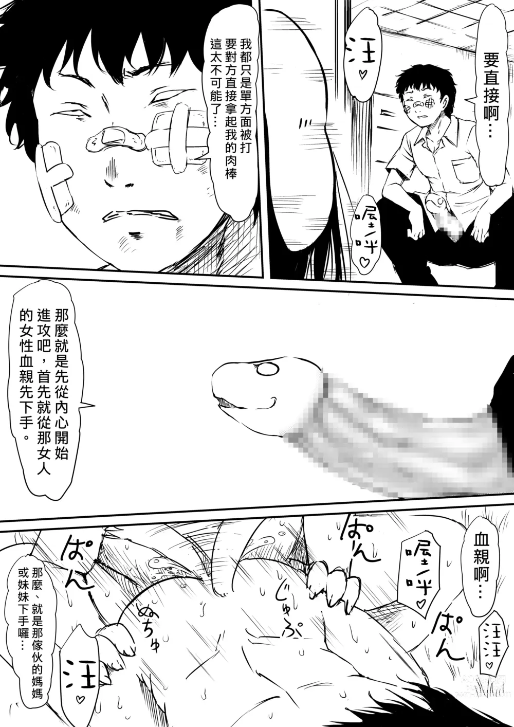 Page 35 of doujinshi 擁有神的巨○的少年～母親﹑姊姊和妹妹被神的巨○弄到發狂