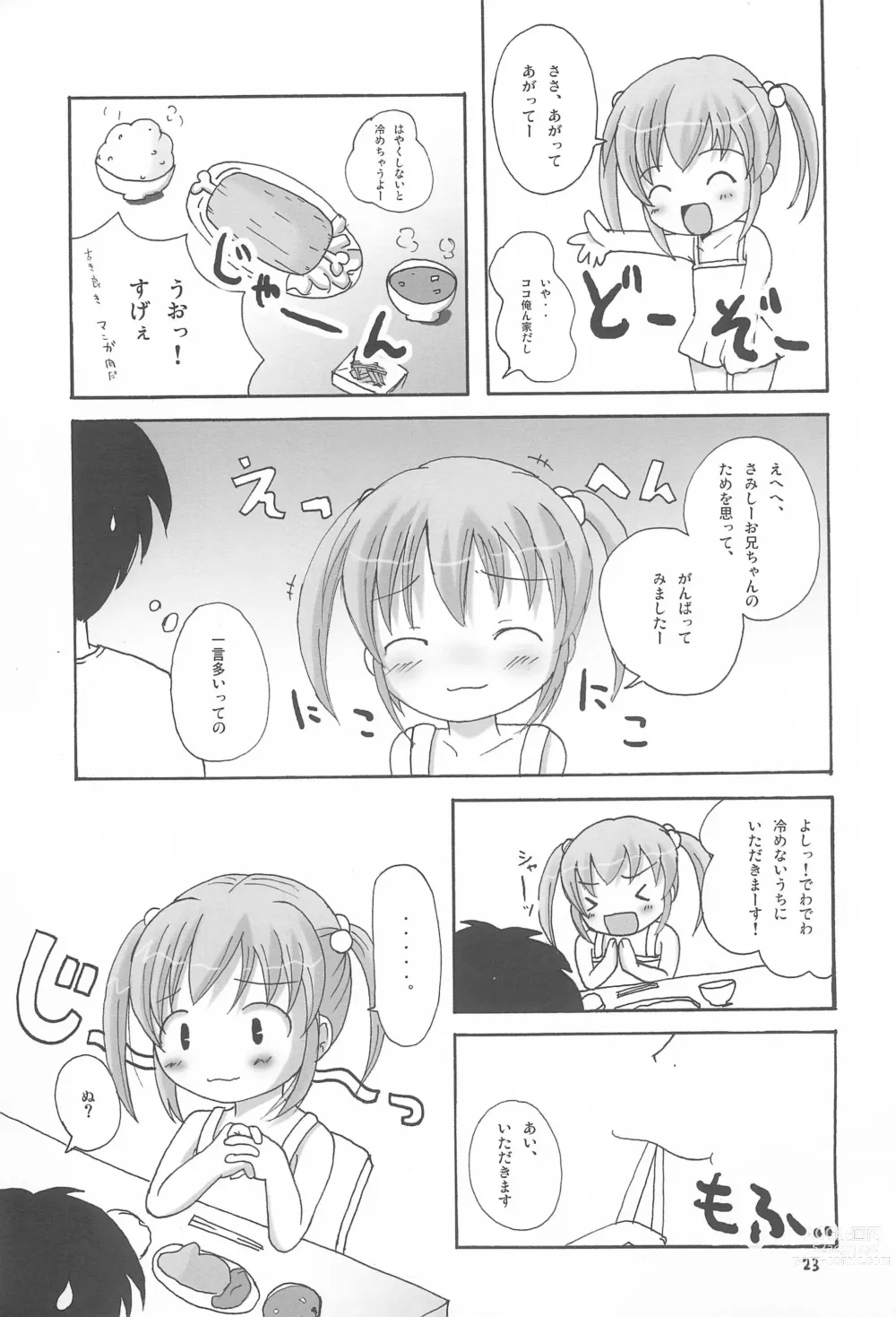 Page 23 of doujinshi Twintail na Onnanoko Hon 1.2.3.Tsumechaimashita.