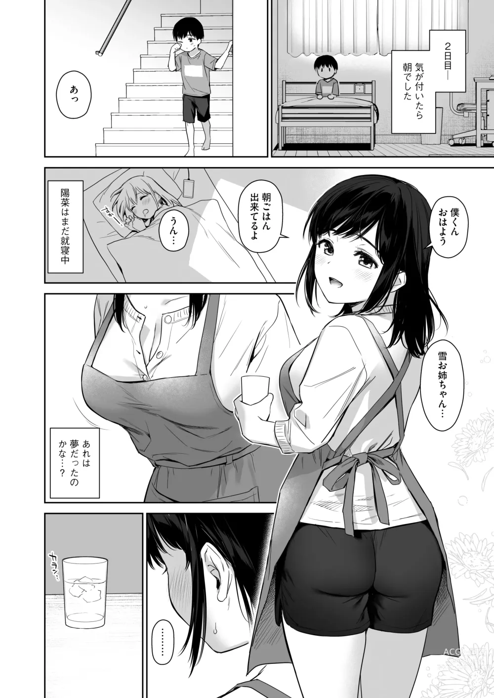 Page 25 of doujinshi Naisho no Hajimete ~Suunenburi ni Atta Shinseki no Bijin JK Shimai ni Ecchi no Tehodoki Sarechaimasu~