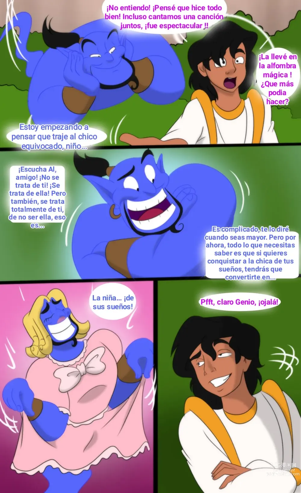 Page 3 of doujinshi Aladdin Gender Bender Español