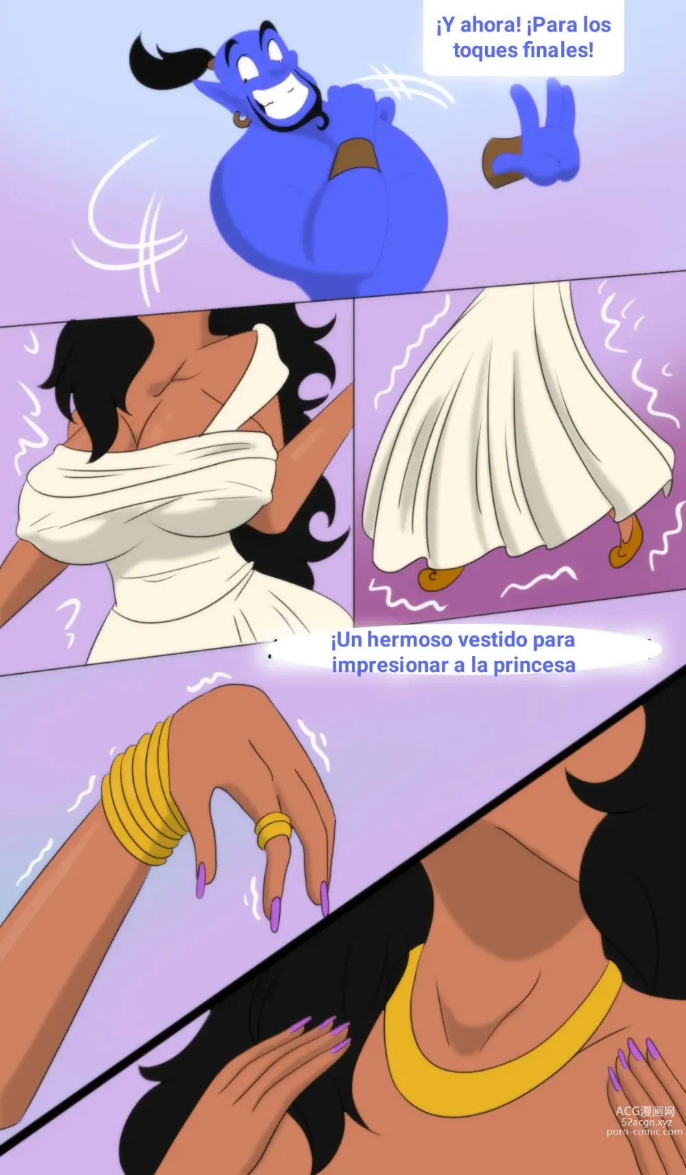 Page 9 of doujinshi Aladdin Gender Bender Español