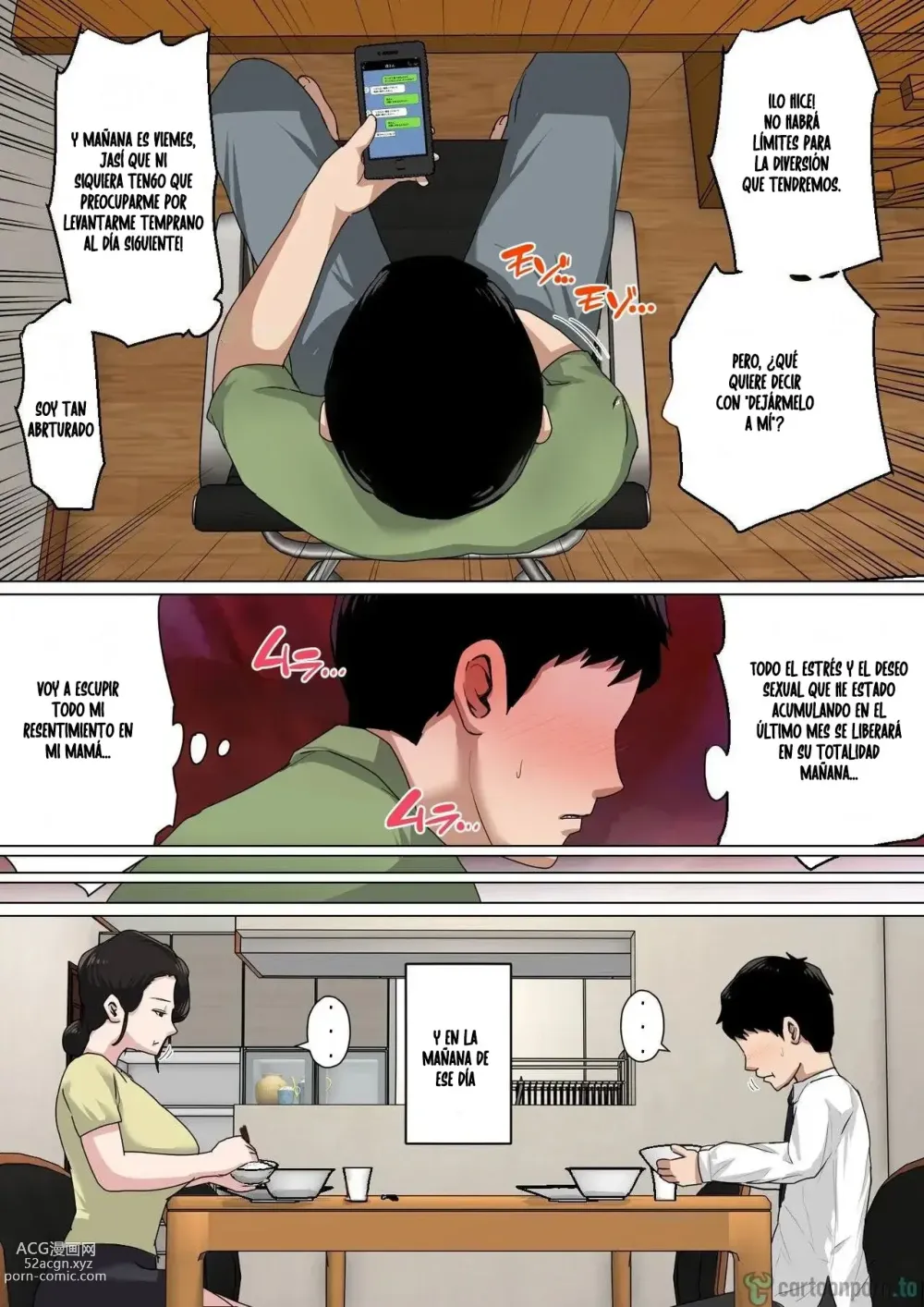 Page 18 of doujinshi Lidiando con el deseo sexual como madre todos los dias