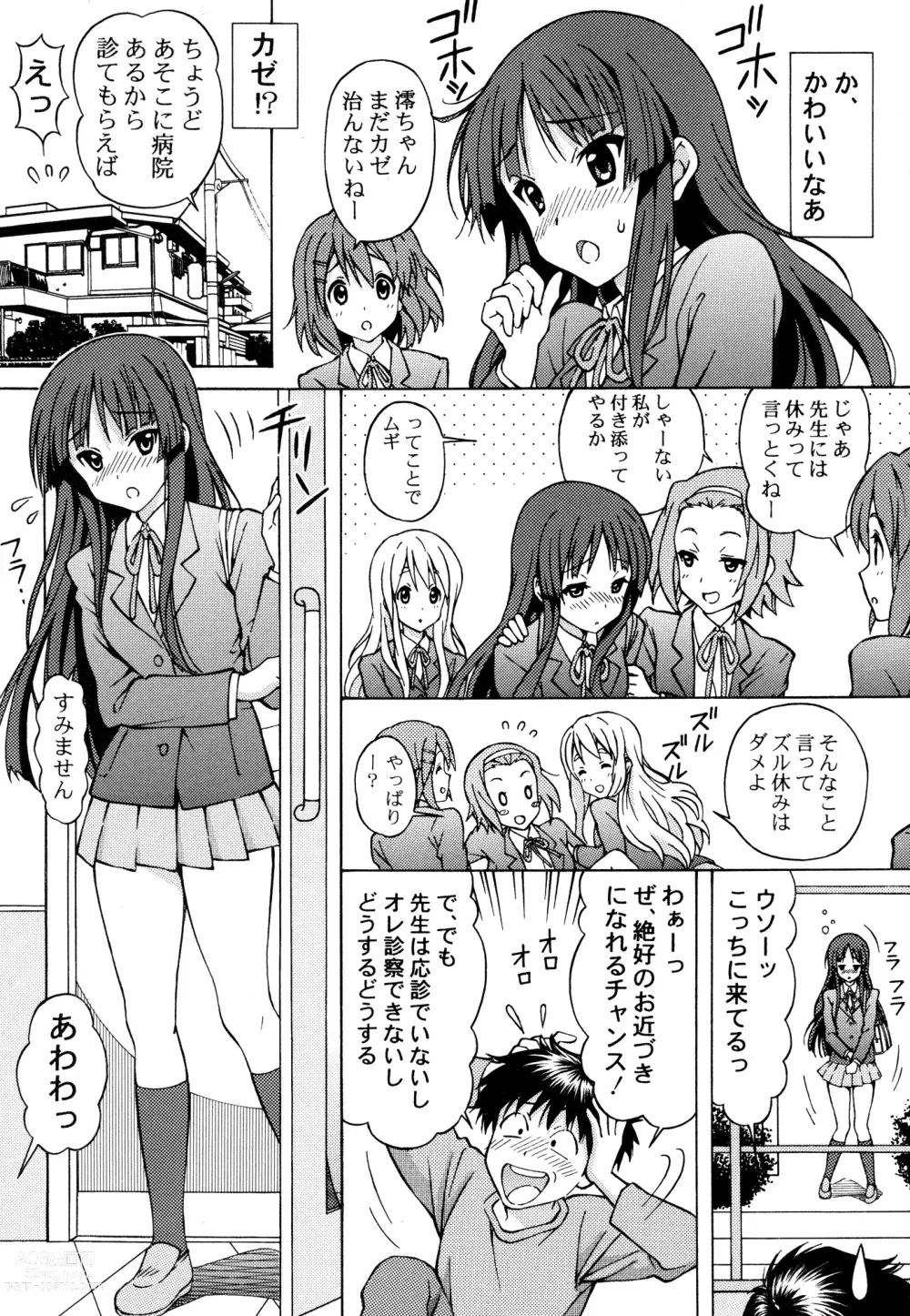Page 9 of doujinshi Mio-chan no Ecchi na Oisha-san Gokko