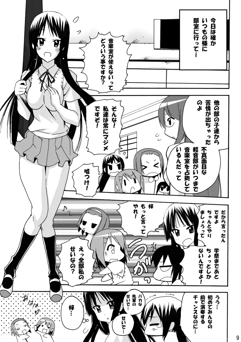 Page 9 of doujinshi Mio No Asoko Ga Taputapu Jikan