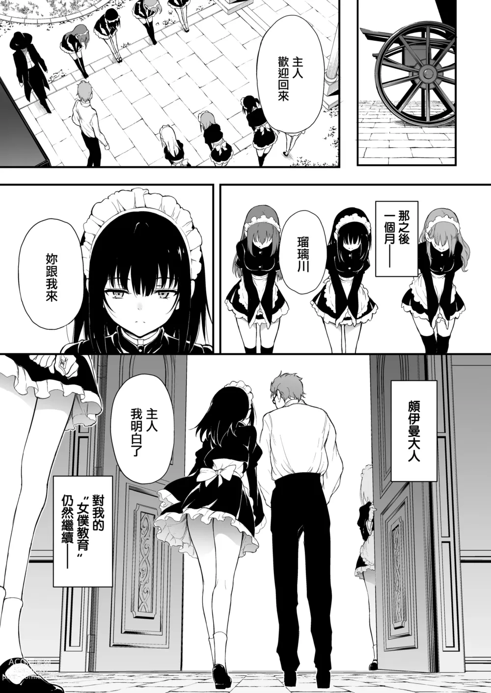 Page 30 of doujinshi Maid Kyouiku. 1~3 -Botsuraku Kizoku Rurikawa Tsubaki-