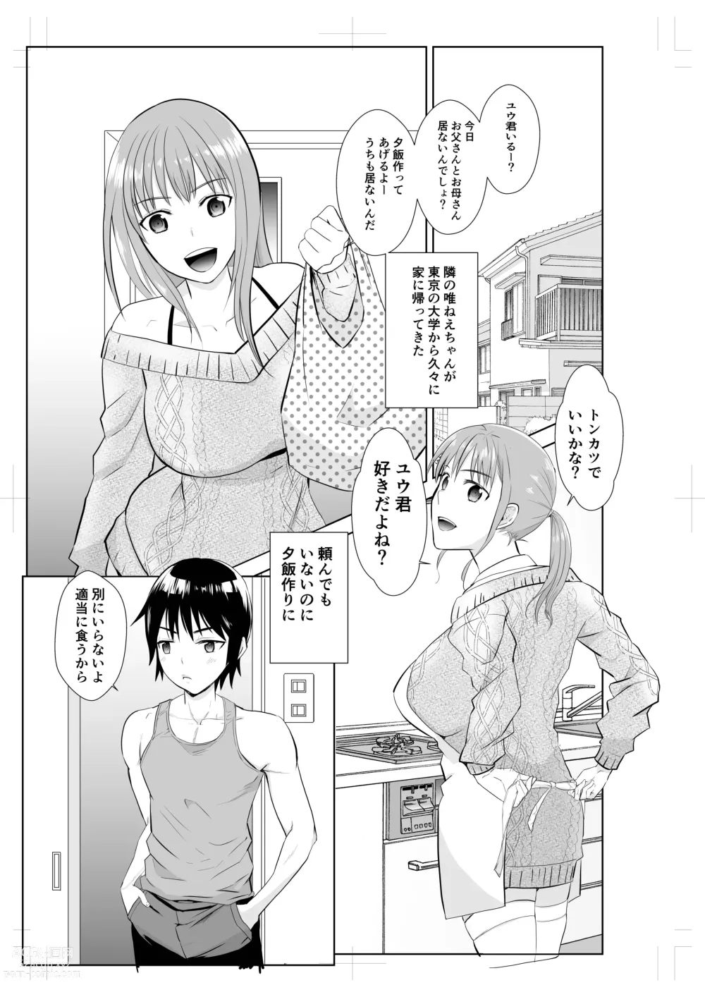 Page 3 of doujinshi Tonari no Onee-san to ProWres Gokko