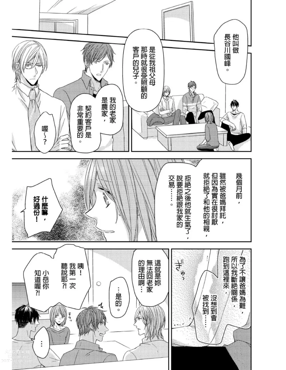 Page 136 of manga 與糟糕三帥哥的超虐同房契約