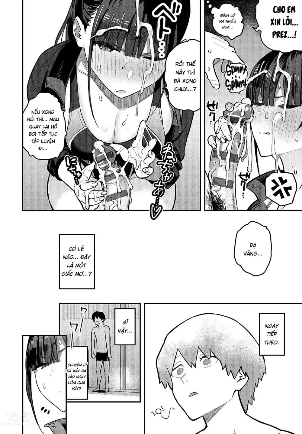 Page 14 of manga Sóc lọ cùng với senpai trong clb bơi lội