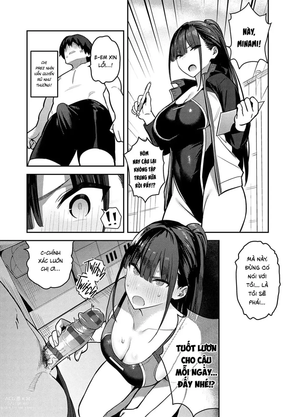 Page 15 of manga Sóc lọ cùng với senpai trong clb bơi lội