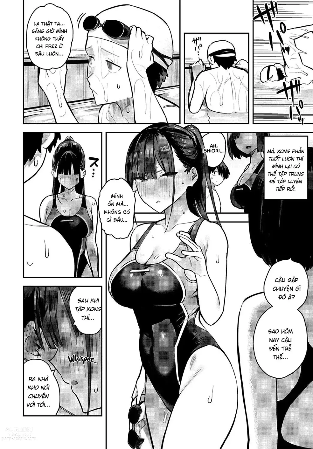 Page 22 of manga Sóc lọ cùng với senpai trong clb bơi lội