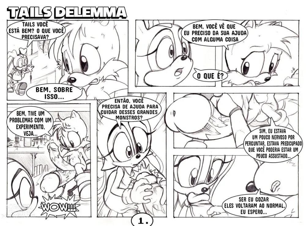 Page 1 of doujinshi Tails Dilemma