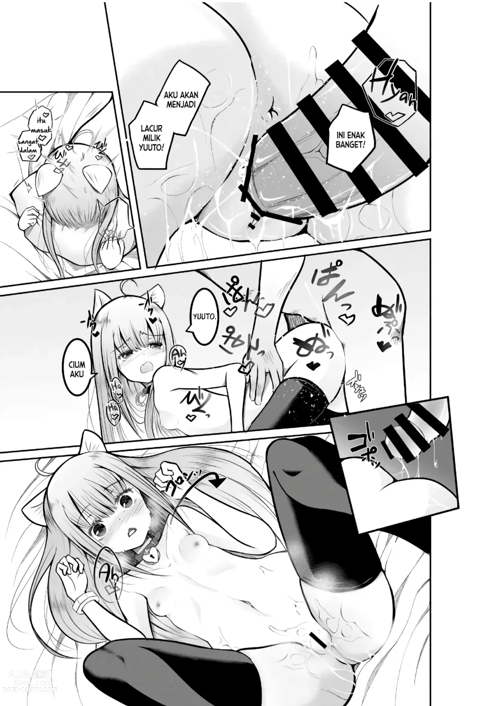Page 26 of doujinshi Game no Sekai ni Teni Shita TS Wanko ga Issho ni Teni Shita Yuujin to Uyokyokusetsu o Hete Musubareru Hanashi