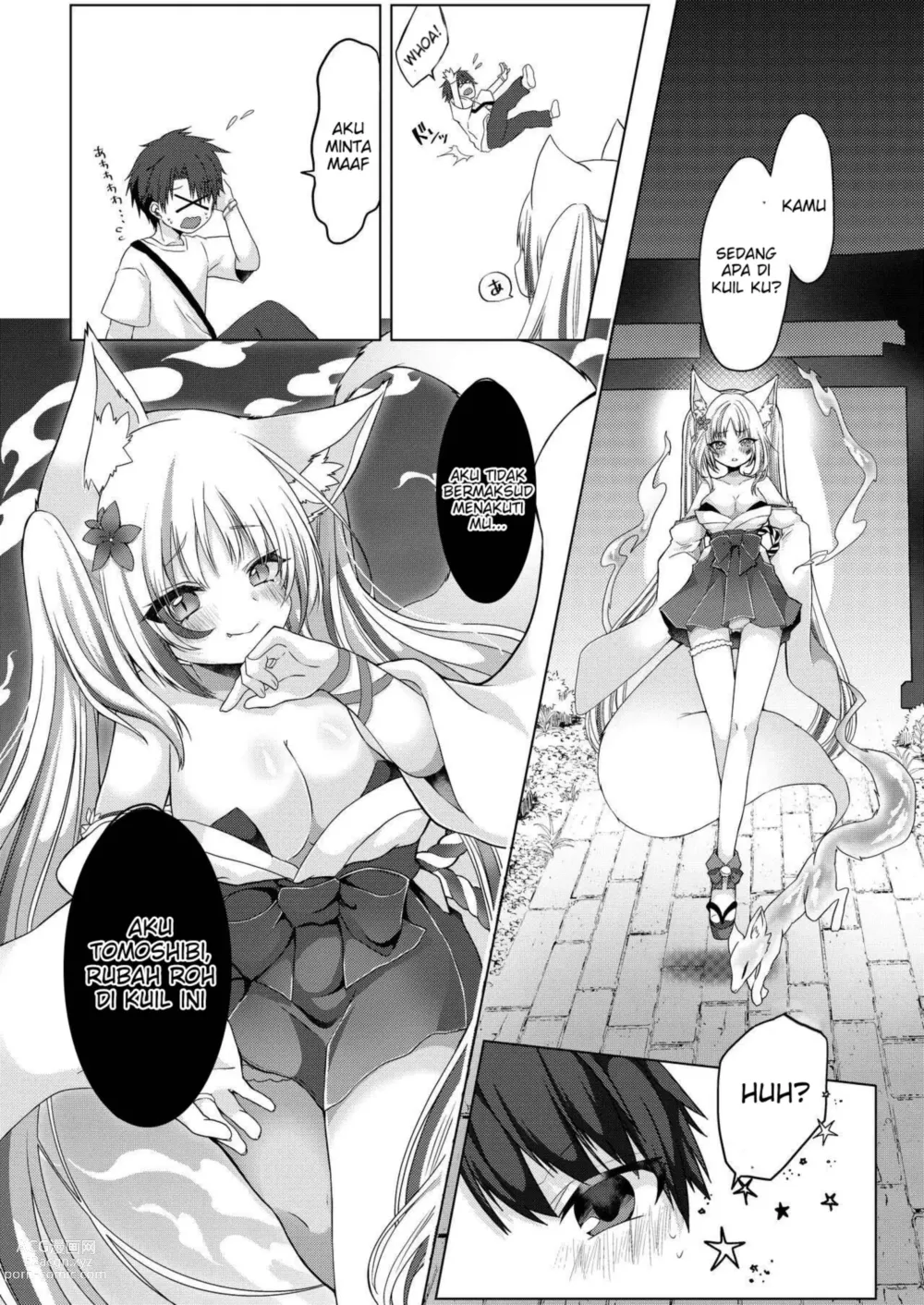 Page 4 of doujinshi Kitsunemusume Miko Ichiya Taiken Course?!