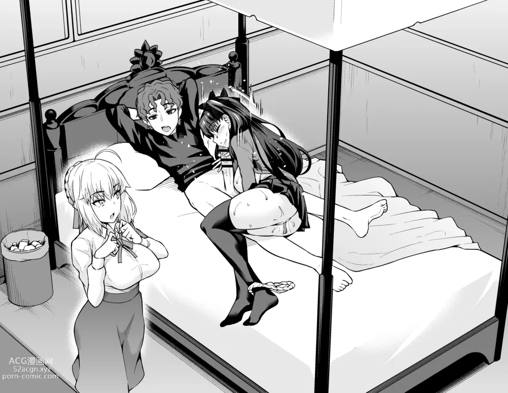 Page 18 of doujinshi Saber & Rin, Shinji to Uwaki Sex Suru