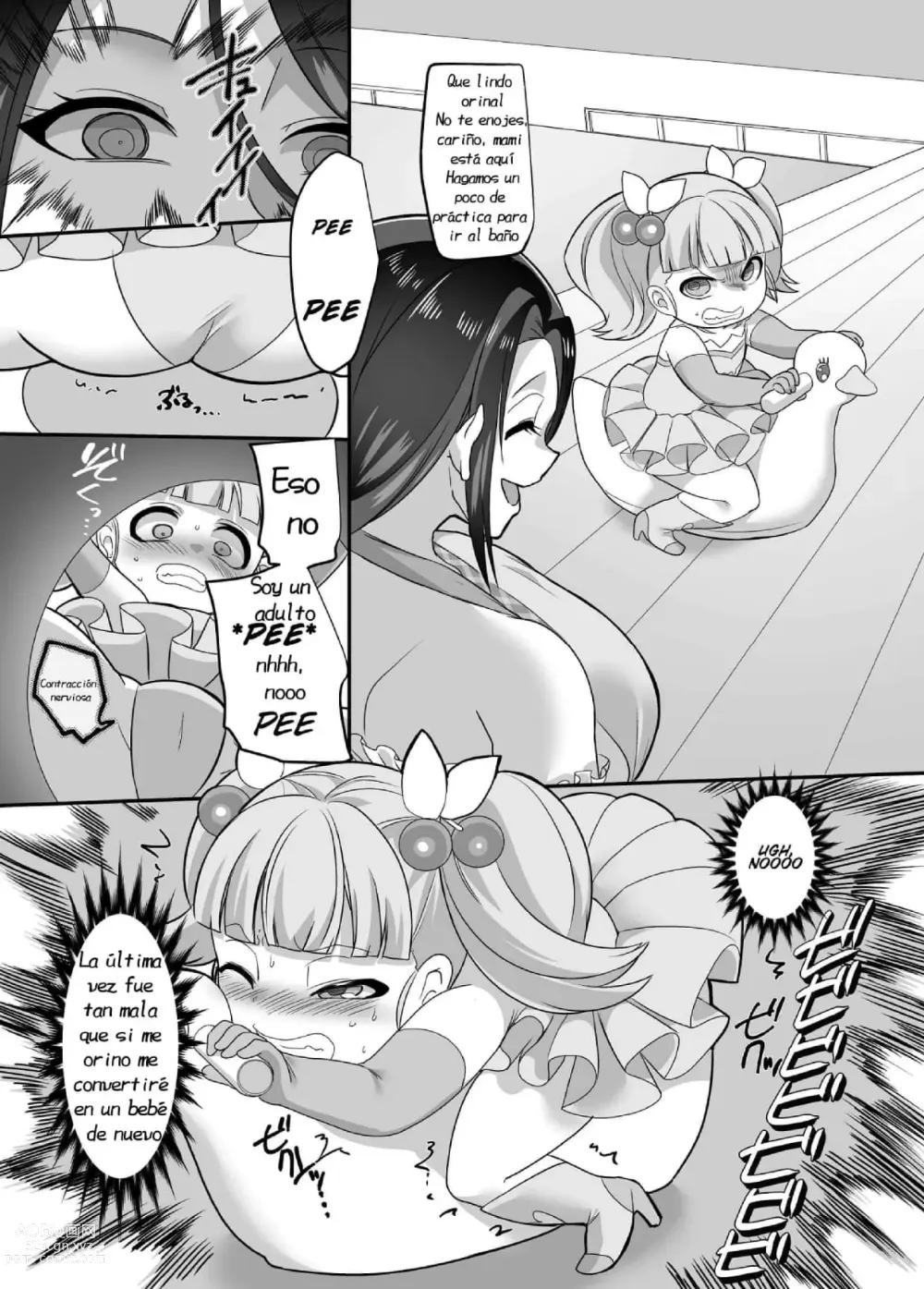 Page 28 of doujinshi TS Omorashi Hero wa, Mama ni Katemesen!